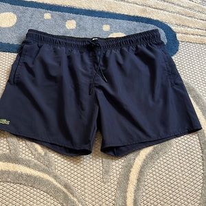 Lacoste swim shorts, navy, xl, new and never used